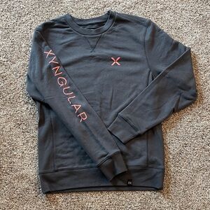 New Era Dark Gray Xyngular Sweatshirt with Pink Accents Size Medium -Never worn